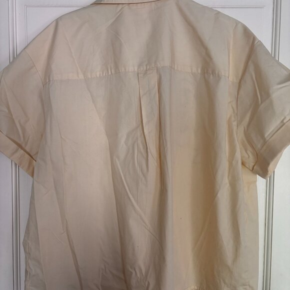 Women's Short Sleeve Eyelet Resort Button-Down Shirt - Future Collective w/Jenny - Picture 3 of 8